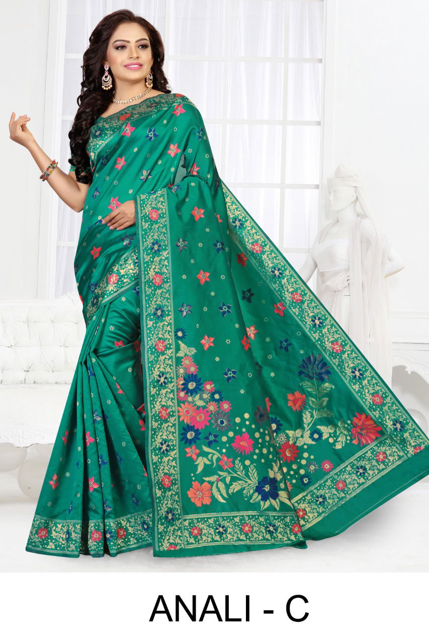 Ronisha Anali  Latest Fancy Designer Festive Wear Silk Saree Collection